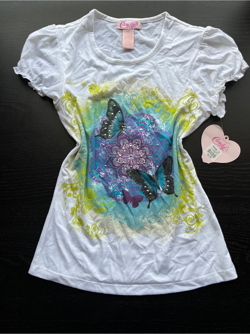 Y2K Candie’s (Original $44) Girl Butterfly Graphic Tee